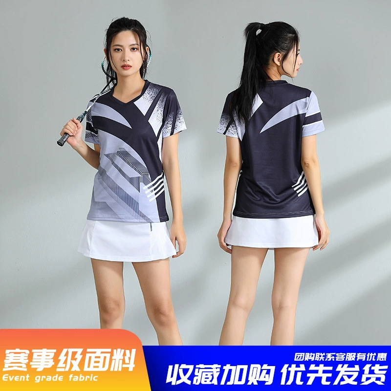 Nuevos trajes de bádminton para adultos trajes deportivos trajes de entrenamiento de voleibol masculino y femenino impresión de secado rápido