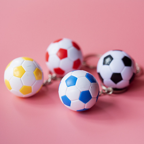 Sports Football Keychain Black and White Football Car Ornament Bag Hook Creative Couple Gift Festival Taobao Supply