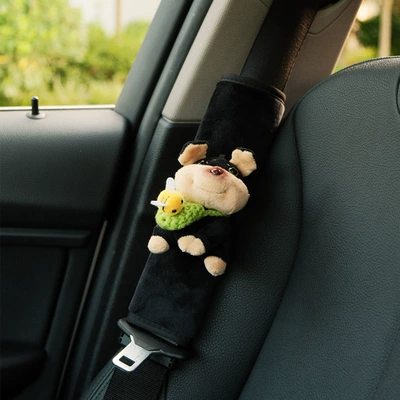 Seat Belt Shoulder Holder Car: Sürətlər qutusu və əl tormozu başlıqları - 6-bee-dog-bee-green-bag-black-shoulder-cover