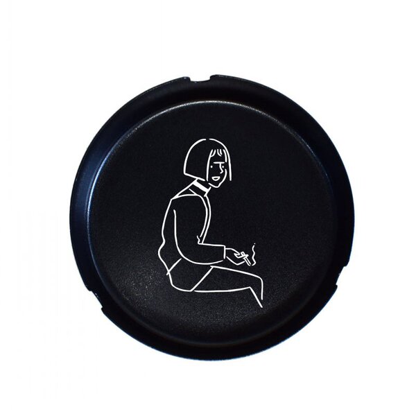 matte ashtray stainless steel