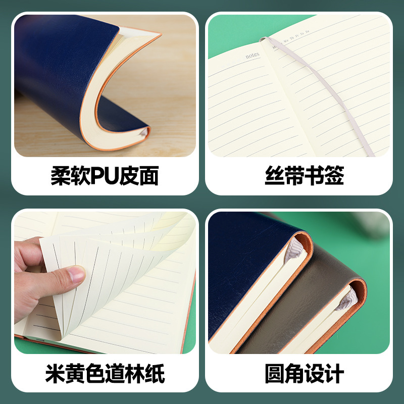 A5 cuaderno de notas mayorista puede DZlogo cuaderno de notas cuaderno de reuniones cuaderno de papelería cuaderno más grueso