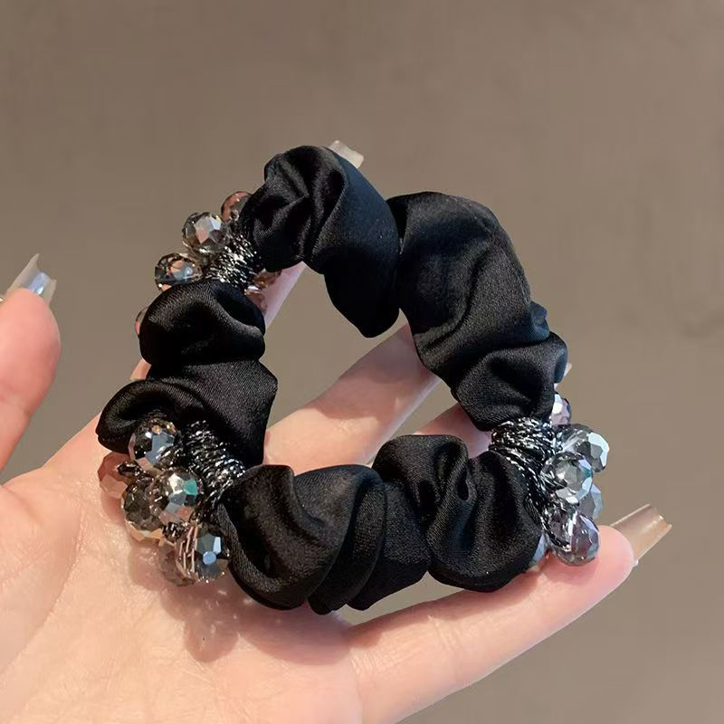 Dreamy Rhinestone Elastic Hair Tie Accessory For Women_voghion.com