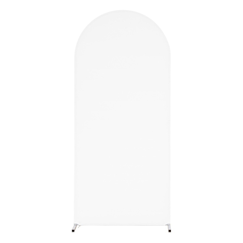 Decoración de boda cubierta arqueada cubierta de fondo de seda de leche gruesa transfronteriza suministros de diseño de escena de fiesta cubierta de arco de cremallera