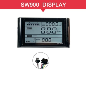 Electric bicycle modification accessories LCD-SW900 LCD meter data display 24-72V SM connector