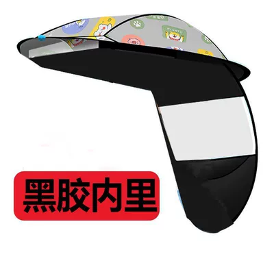 Electric vehicle rain canopy, separate roof canopy, U-shaped tube universal sun protection carport canopy fabric (Elektromobil üçün ön şüşə çətiri (günlük)) - separate-roofblack-vinyl-interiorabundant-financial-prosperity-default-item