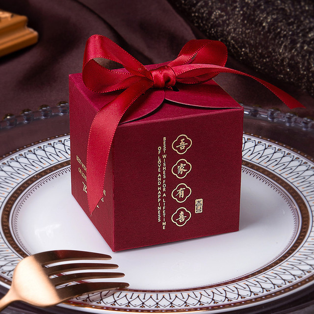 SKU-01-吾家有喜酒红_酒红丝带