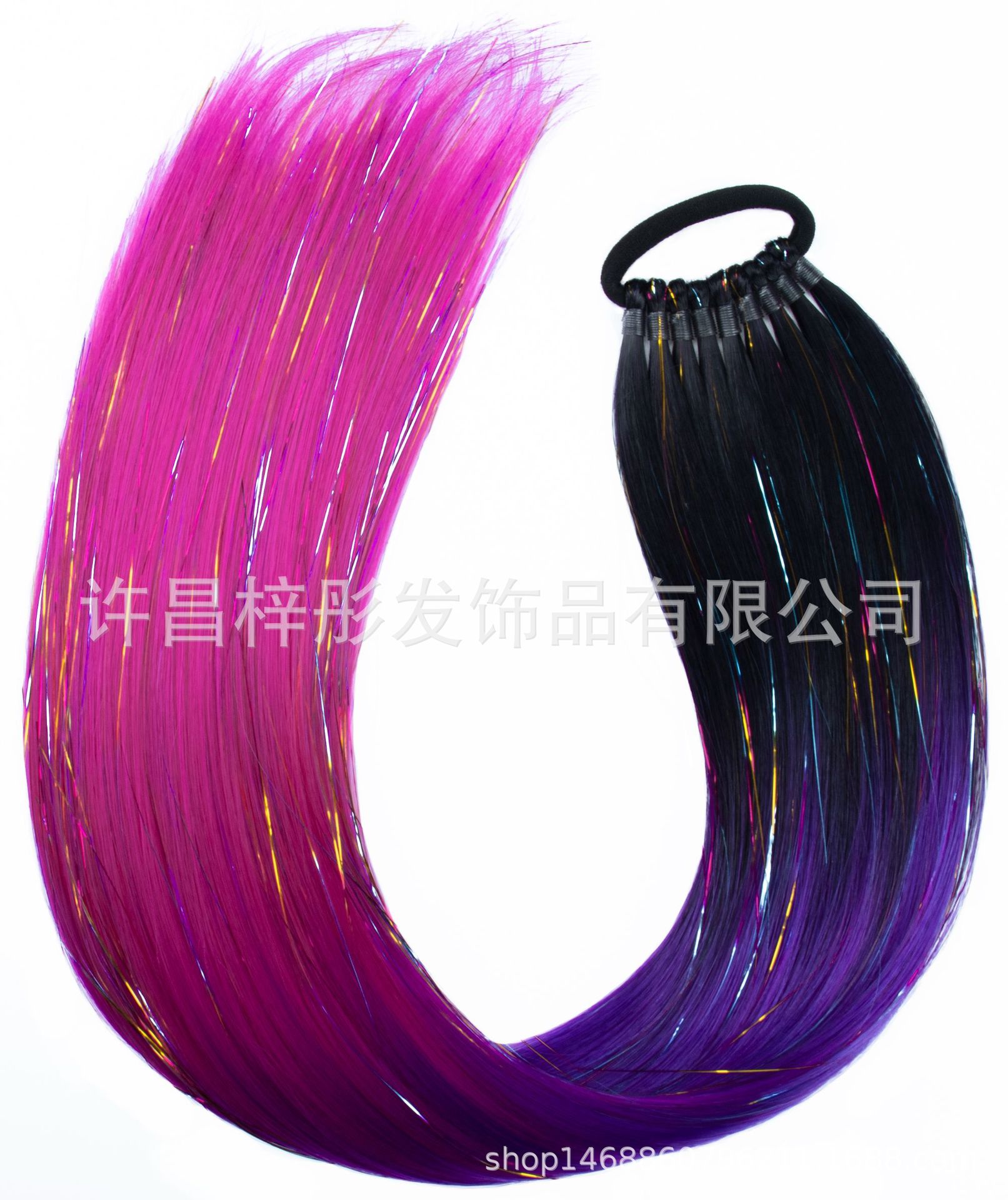 Moda EZ trenza color láser largo caballo cabello peluca color trenza sucia tendencia 9 caballo de oro y plata