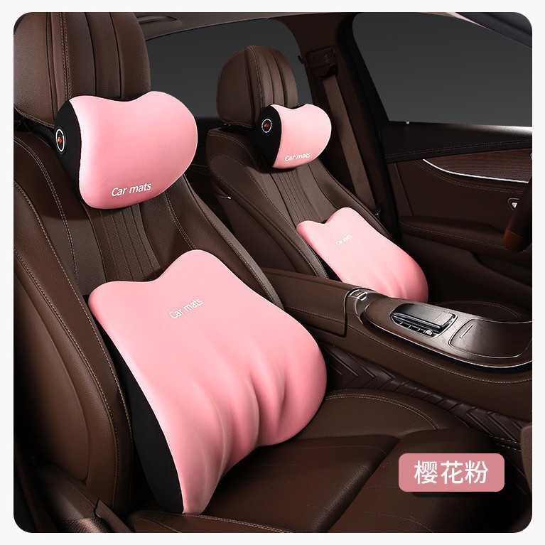 Reposacabezas del coche de negocios soporte lumbar espuma de memoria soporte lumbar almohada del asiento del coche reposacabezas del coche almohada de soporte del cuello del coche
