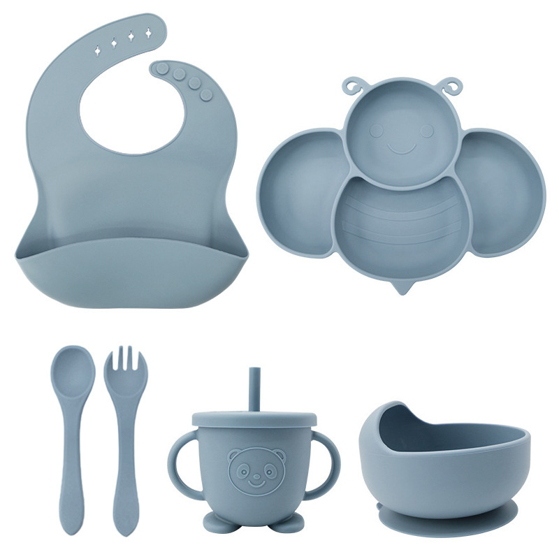 Bee Baby Plate Plate División Plate Baby Chuck Plate Plate Pla