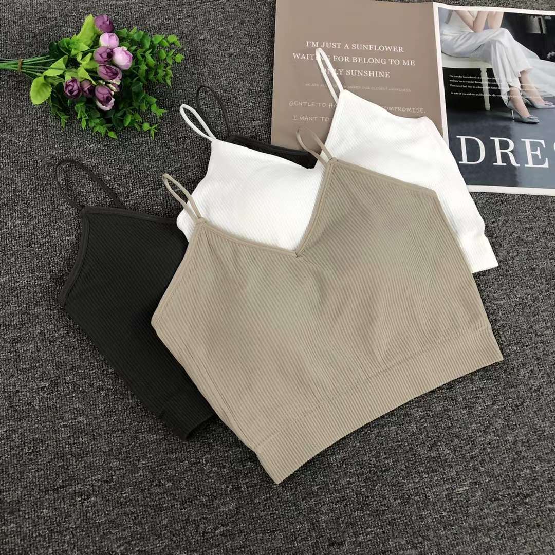 Nuevo chaleco sin costuras de alta elasticidad de la mujer chaleco sin anillo de acero sujetador de encaje ropa interior deportiva mujer al por mayor