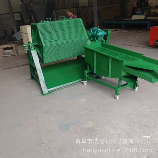 八角半自动滚筒抛光机配套振动筛现货200升六角多用途滚筒研磨机