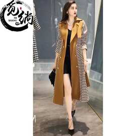 秋冬新款阔太太洋气风衣女大码宽松显瘦百搭时尚大衣外套