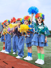 儿童啦啦队服装港风衬衫小学生运动会开幕式入场比赛班服演出服装