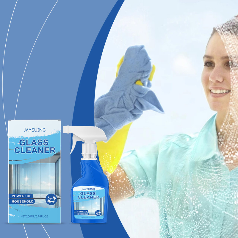 Jaysuing Household Glass Cleaner Gently Removes Stains Without Leaving Water Marks and Easily Wipes the Glass to Make It as Bright as New