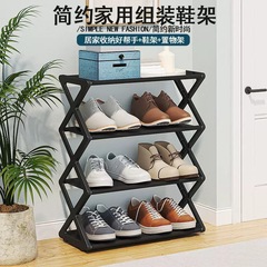 シンプルな多層靴ラック、自宅玄関寮収納靴キャビネット、防塵加工品組み立て式屋内収納ラック卸売