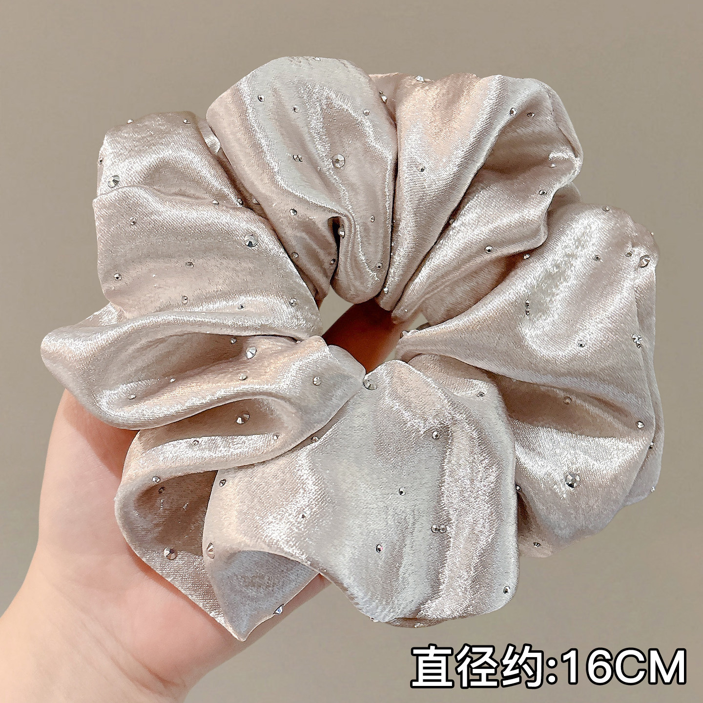 Anillo para el cabello de intestino grueso de gran tamaño coreano, bufanda cuadrada de alta calidad femenina, cuerda para el cabello, banda elástica y duradera, flor de viento perezosa