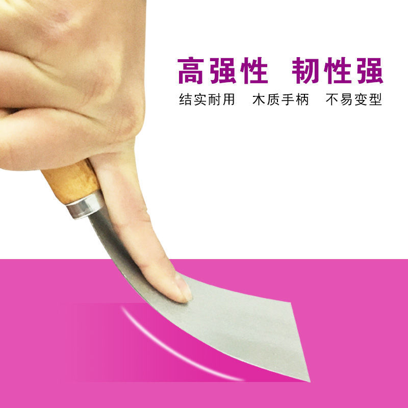 Raspador de Acero Inoxidable Genuino de 5 Pulgadas, Herramienta para Raspar Pisos con Mango de Madera, Espátula de 3 Pulgadas Súper Resistente y Engrosada