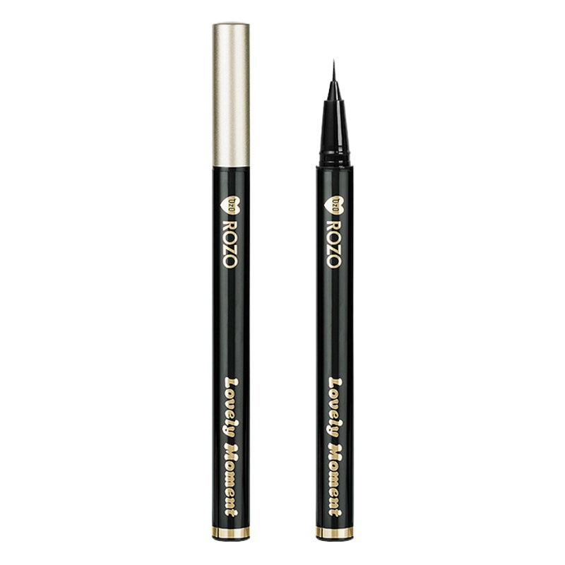 Rozo Precision Eyeliner Pen, Waterproof, Sweat-Resistant, Smudge-Proof, Easy to Apply, Genuine Quick-Dry, Internet Celebrity Ultra-Fine Eyeliner Pen for Eye Makeup