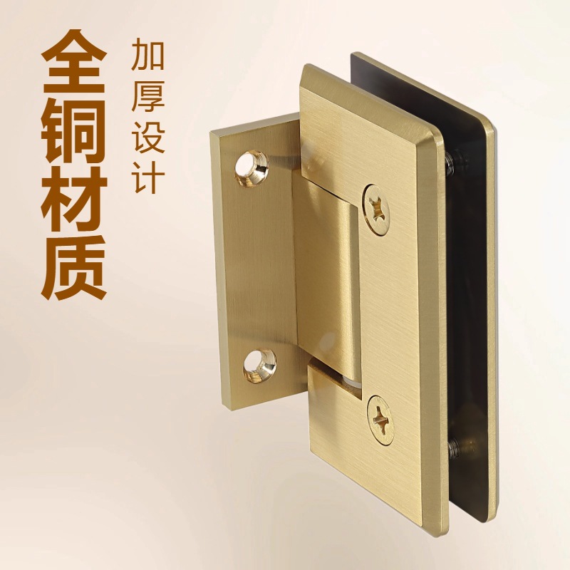 源头工厂加厚玻璃门合页 铰链配件304不锈钢材质90度浴室夹
