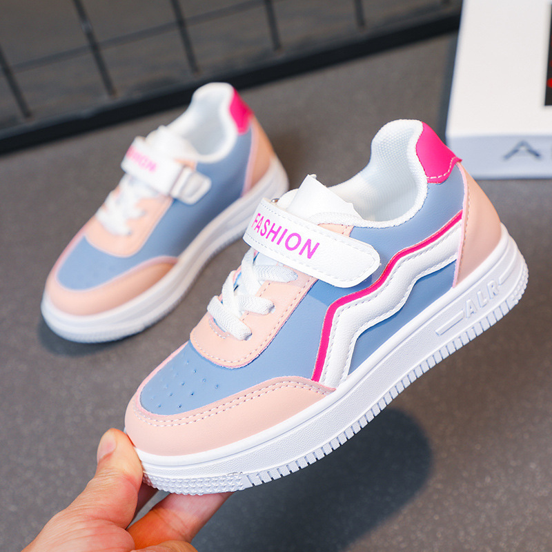 子供用スポーツシューズ2025春と秋の新しい女の子用シューズ、中型および大型の子供用ソフトソール滑り止め学生多用途カジュアルスニーカー|undefined
