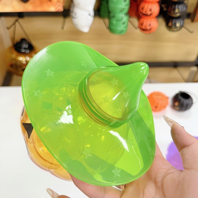 メーカーは600mlのハロウィーンプラスチックボトルをカスタマイズしました。ハロウィーンのキャンディーディスペンサーボトルキャンディーパック|undefined