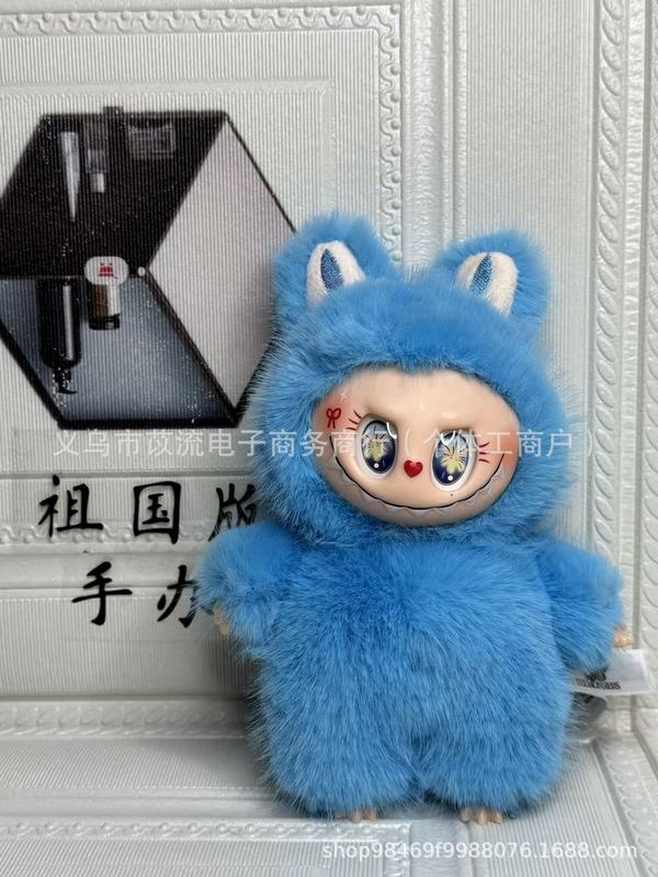 现货改娃天使尾巴毛绒公仔爆款祖国版星星眼爱心眼搪胶拉布布|undefined