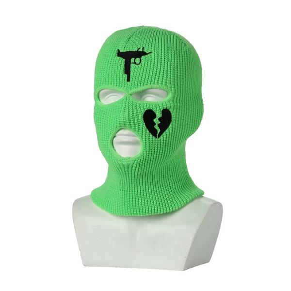Green, with embroidery