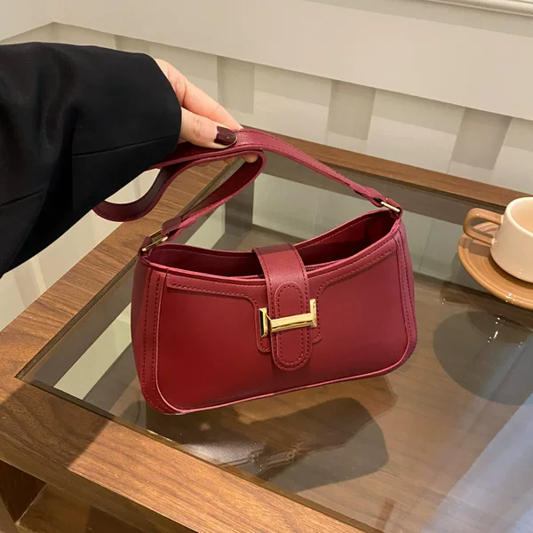 High-end Fashion Underarm Bag 2025 New Simple Niche Personalized Shoulder Bag Stylish All-match Commuter Handbag