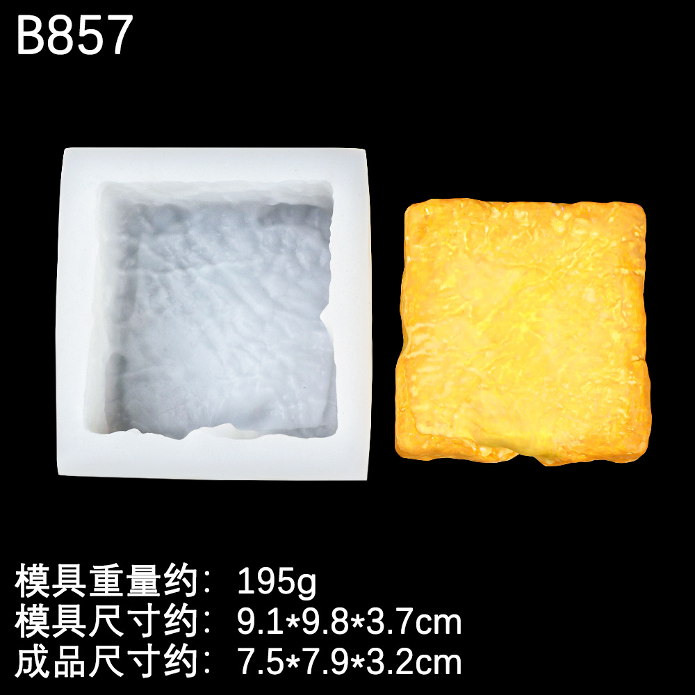 Molde de estrella de sándwich de tostadas de Melaleuca Molde de estrella de sándwich de tostadas de bricolaje de yeso de jabón hecho a mano Molde de mousse de chocolate