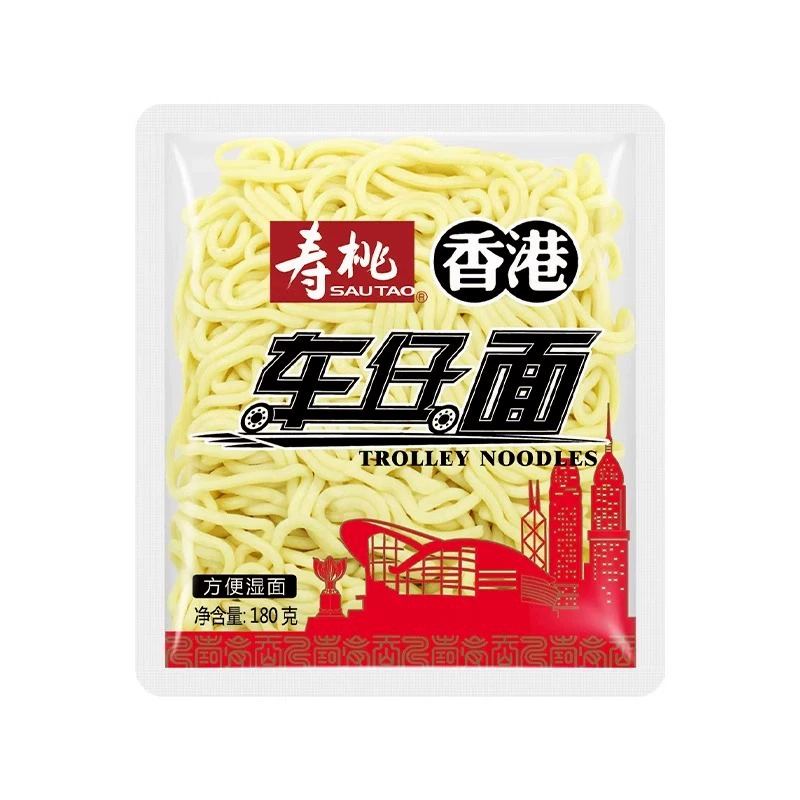 Лапша Shoutao Cha Zi в гонконгском стиле Cha Zi Noodle XO со вкусом соуса Udon, необжаренная лапша быстрого приготовления, быстрый ужин.