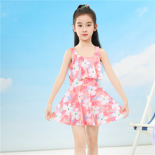 New Swimsuit for Children, Girls, Split Skirt, Student Skirt, Baby, Cute Princess Hot Spring Swimsuit