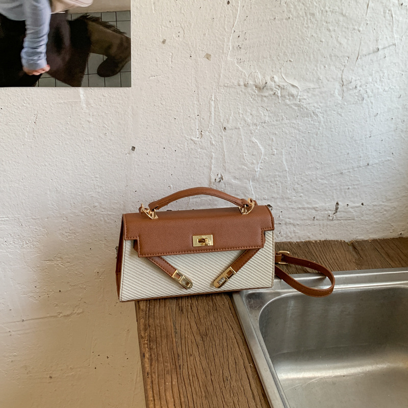 Bolsa de mano transfronteriza de estilo extranjero, bolso de mano de estilo extranjero de alta calidad, bolso de hombro de moda retro casual universal