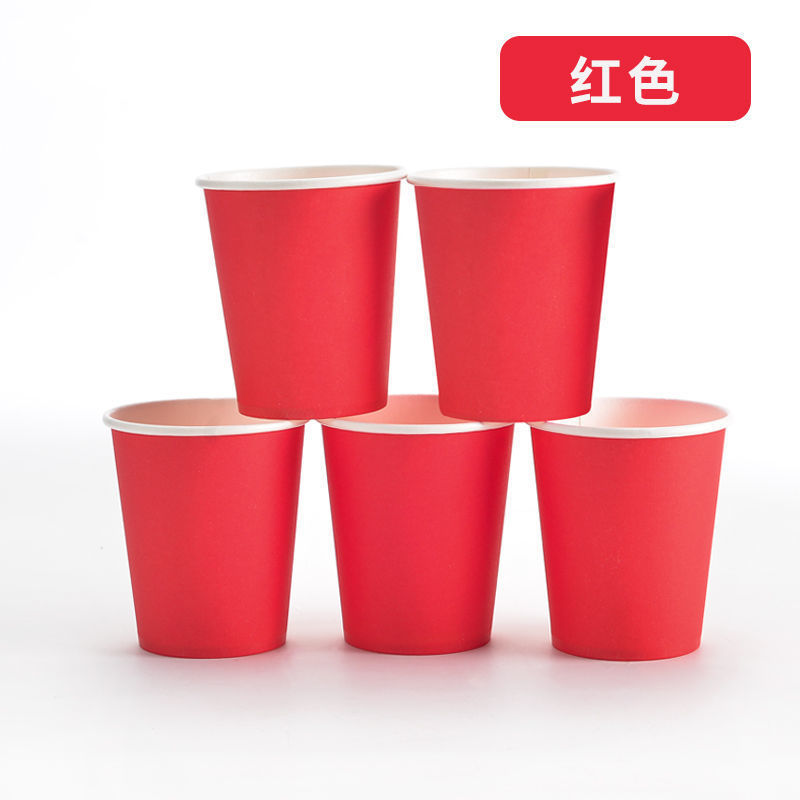 カラーDIY紙コップ使い捨て紙コップ手作り紙コップ純色早教幼稚園児童混装|undefined