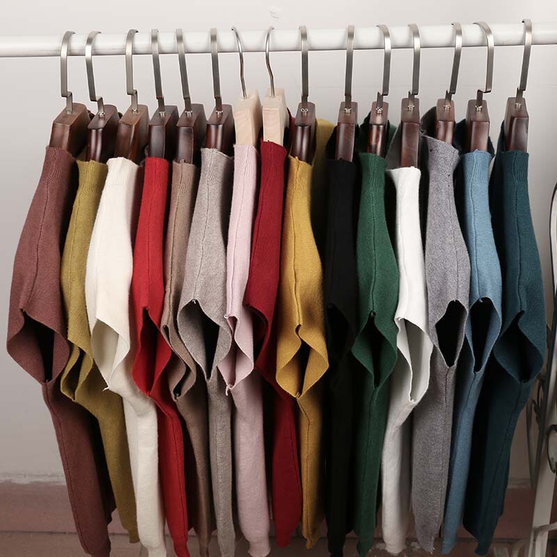Early Autumn New Half-high Neck Slim Fit Core-spun Yarn Sweater Base Knit Sweater Women's Outer Wear Top Short-sleeved Suit Inner Wear Early Autumn New Half-high Neck Slim Fit Core-spun Yarn Sweater Base Knit Sweater Women's Outer Wear Top Short-sleeved Suit Inner Wear