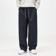 ALLIN2025新款秋季休闲男款时尚感毛呢重磅复古宽松直筒裤潮