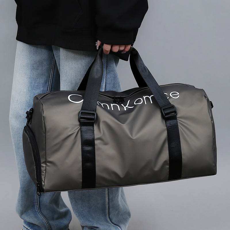 Sac de sport avec compartiments sec et humide, sac de voyage tendance et portable pour hommes et femmes_voghion.com