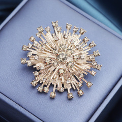 歐美新款滿天星捷克鑽胸針 女士名媛氣質時尚西裝禮服配飾品別針