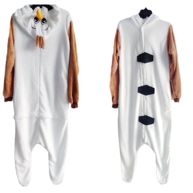 Transfronteriza de otoño e invierno de dibujos animados de animales pijamas de una pieza de franela engrosada versión higiénico kumamoto oso cálido homewear lote mixto