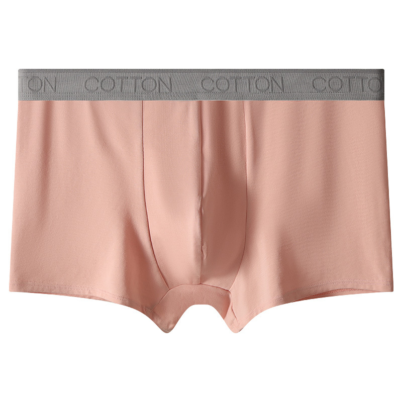 Pantalones interiores de algodón masculino 100% algodón antibacteriano de alta calidad pantalones cortos deportivos de ángulo plano de cuatro ángulos de algodón masculino
