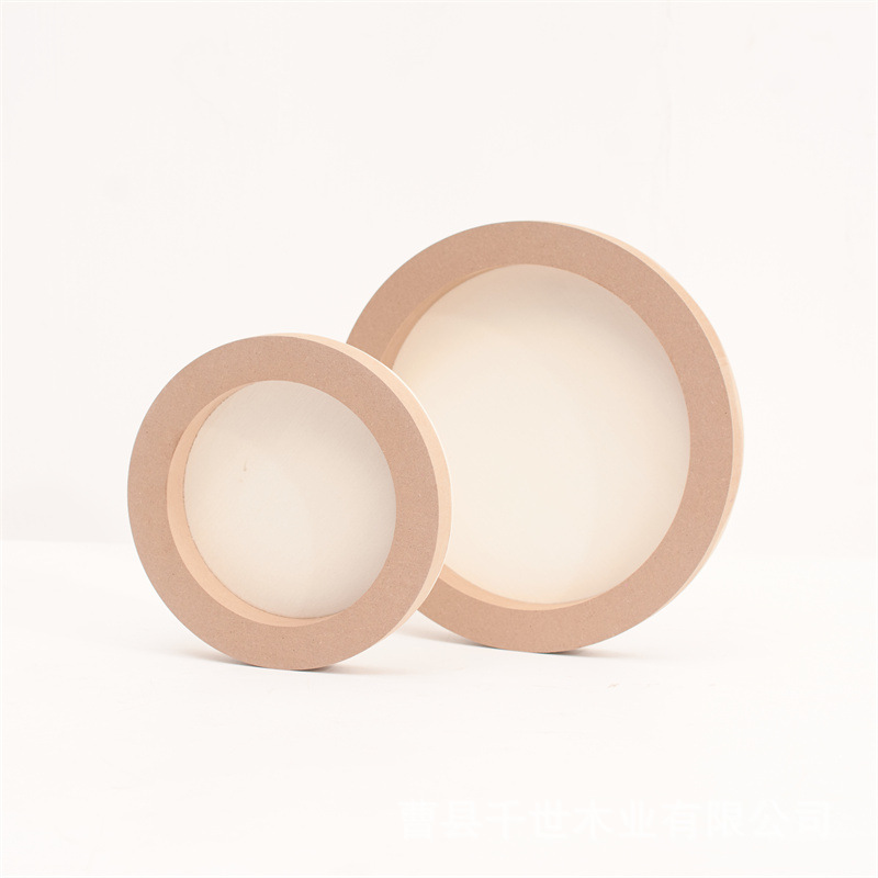 Marco de imagen de arcilla redonda DIY hecho a mano para niños Marco de imagen de arcilla coloreada hecho a mano Imagen de empalme de pulpa de arcilla ligera Marco de imagen de madera