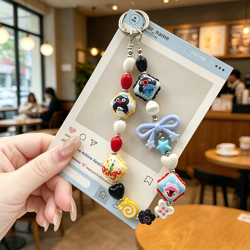 Tiktok Trending Dopamine Phone Chain DIY Phone Chain Pendant Sheep Eye Nail Hanging Decoration Beaded Chain Accessory Tiktok Trending Dopamine Phone Chain DIY Phone Chain Pendant Sheep Eye Nail Hanging Decoration Beaded Chain Accessory