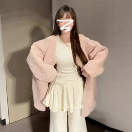 2025秋季打底纯色假两件女装螺纹德绒T桖