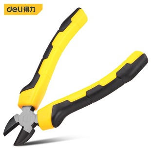 Deli DL2206 non-slip rubber handle diagonal pliers 60 chrome vanadium steel diagonal pliers wire cutter 6 inches
