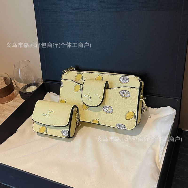 外贸热卖经典时尚流行中长款钱包印花钱包手拿包单肩斜挎套装包包|undefined