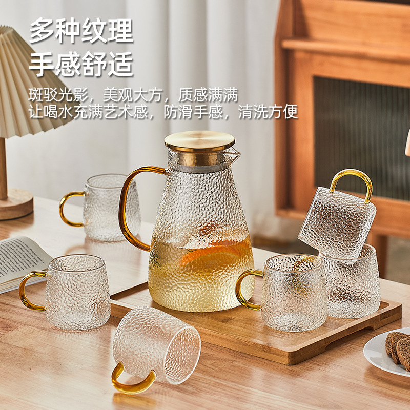 Glass Japanese capacious teapot for home use