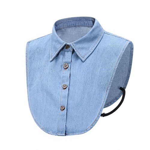 Fake collar men and women spring and autumn Korean denim shirt fake collar decorative sweater fake shirt collar point collar