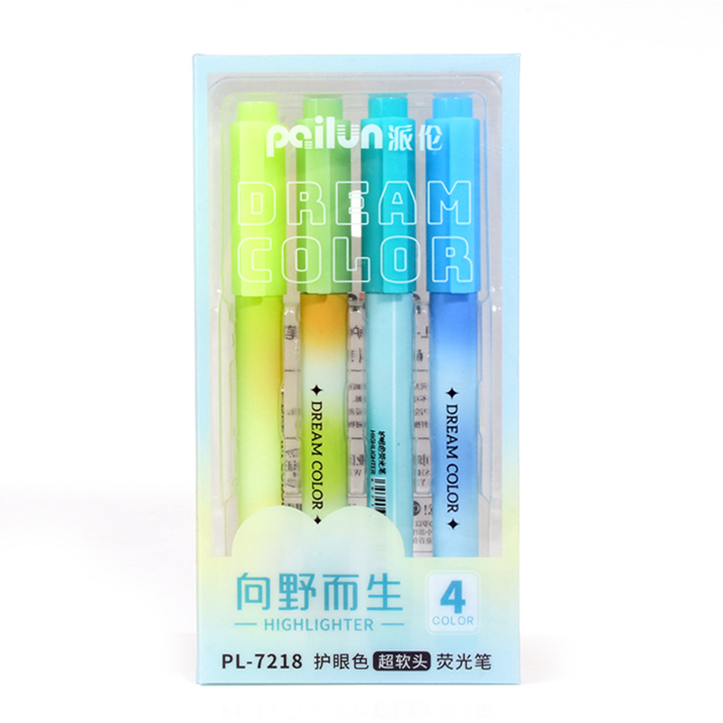 Resaltador de color de alto valor, cabeza redonda, cabeza oblicua, negrita, marcador para estudiantes de gran capacidad, marcador para cuentas a mano
