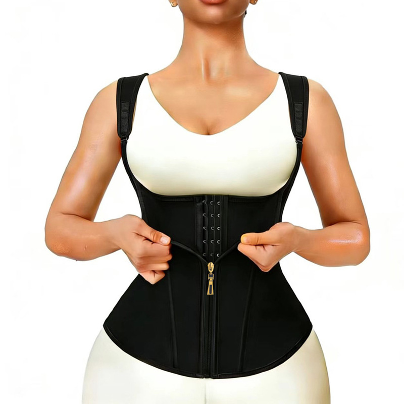 Waist Trainer Body Shaper Belly Control Belt Zipper Snap Camisole Hook Top Waist Trainer Body Shaper Belly Control Belt Zipper Snap Camisole Hook Top