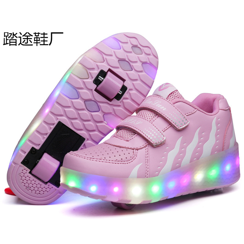Hot-Selling Manufacturers Supply Heelys Shoes in Stock Wholesale for Men, Women, Children and Adults, Two-Wheeled Skates, Led Light Shoes, Large Quantities