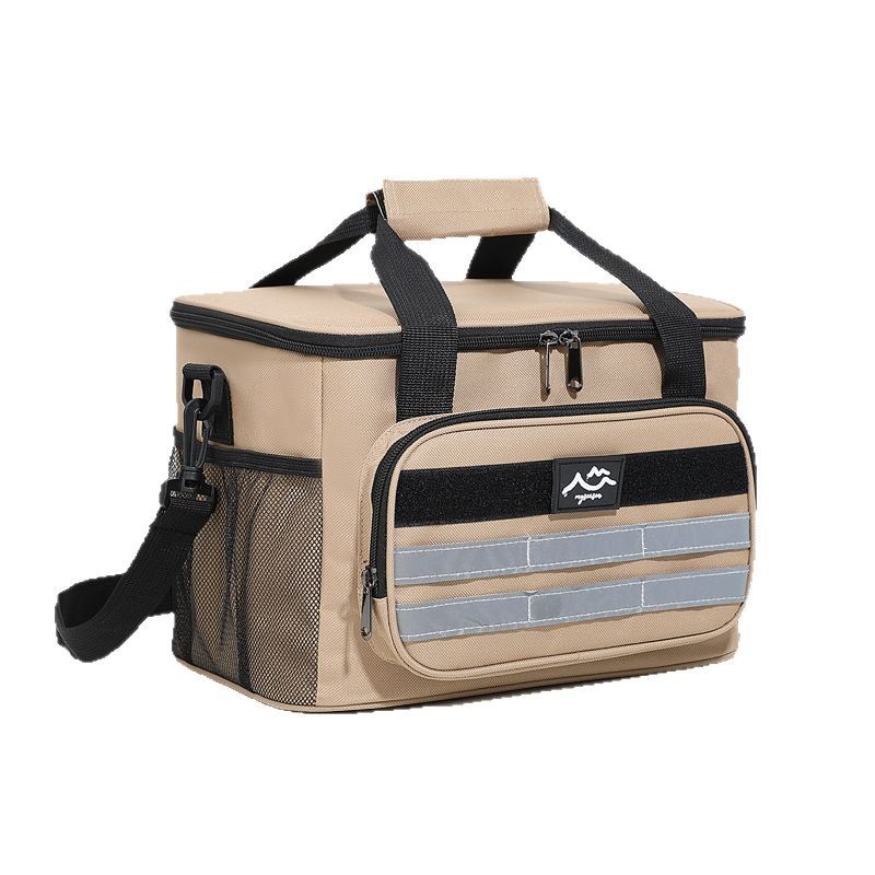 Bolso de hielo grande de picnic transfronterizo, caja de almuerzo de gran capacidad para mantener la frescura y el hielo al aire libre, incubadora de mensajero portátil, bolsa de comida de comercio exterior